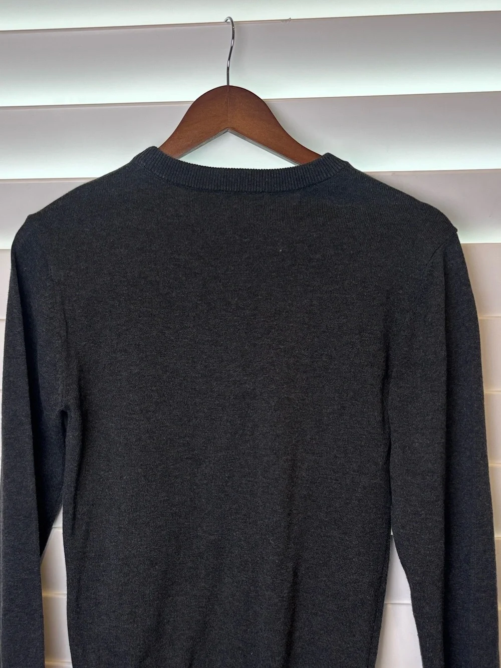 George Men's Crewneck lightweight Sweater - Charcoal